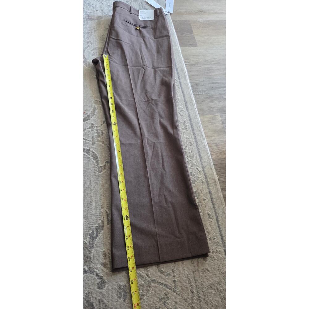 Calvin Klein Modern Fit Mid Rise Wide Leg Classic Career Wear Pants Sise 12 - Picture 6 of 15